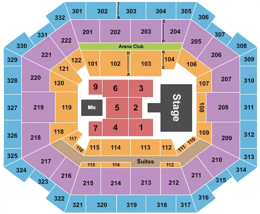 RICARDO MONTANER Seating Map Seating Chart