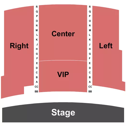 ENDSTAGE Seating Map Seating Chart