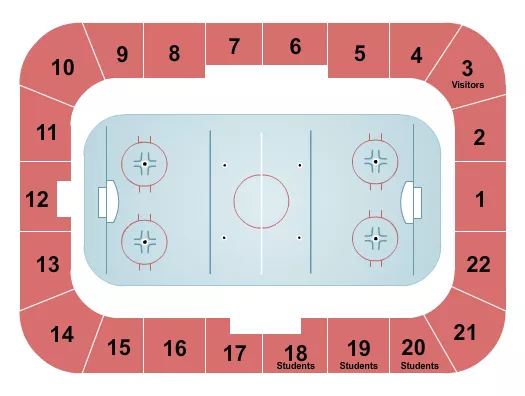 THOMPSON ARENA NH HOCKEY Seating Map Seating Chart