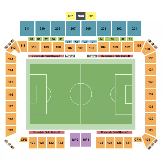 SOCCER Seating Map Seating Chart