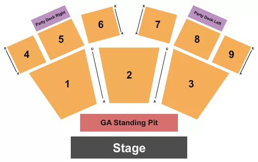 ENDSTAGE GA Seating Map Seating Chart