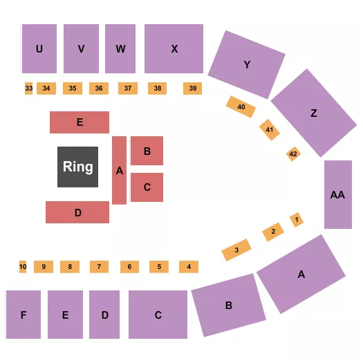 BOXING 2 Seating Map Seating Chart