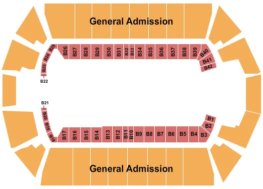 MEXICO SHRINE CIRCUS Seating Map Seating Chart