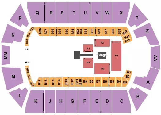 WRESTLING Seating Map Seating Chart