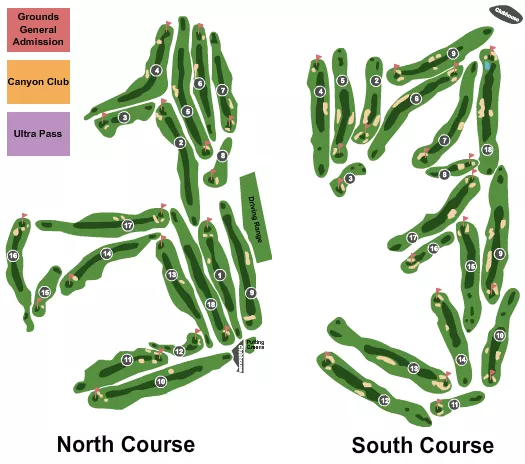GOLF Seating Map Seating Chart