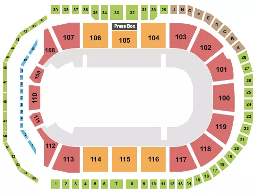 MONSTER JAM Seating Map Seating Chart