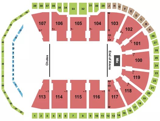 PBR Seating Map Seating Chart