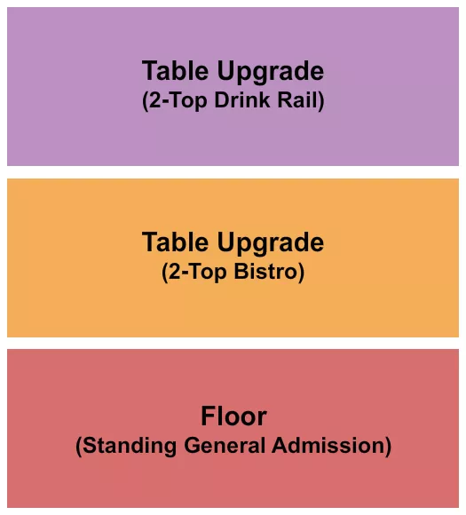 TOWER THEATRE OK GA TABLES Seating Map Seating Chart