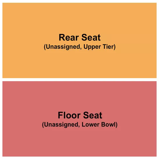 FLOOR SEAT REAR SEAT Seating Map Seating Chart