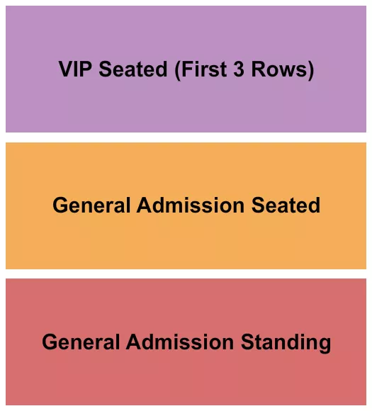 GA GA VIP SEATED Seating Map Seating Chart