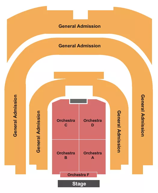 ENDSTAGE RSRV GA BALC Seating Map Seating Chart
