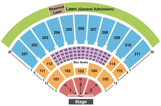 ENDSTAGE 2 Seating Map Seating Chart