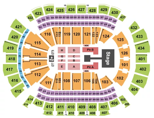 TOYOTA CENTER TX SOMBR Seating Map Seating Chart