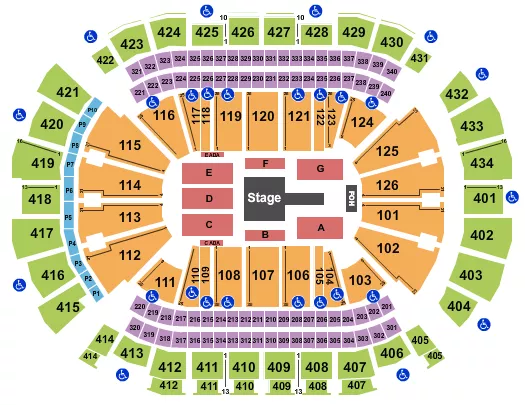 TOYOTA CENTER TX GRUPO DUELO Seating Map Seating Chart