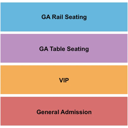 GA RAIL TABLE Seating Map Seating Chart