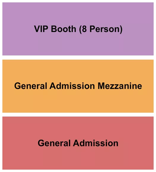 GA MEZZ BOOTH Seating Map Seating Chart