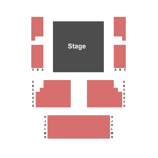 END STAGE Seating Map Seating Chart