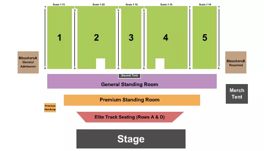 ENDSTAGE ELITE PREM SRO RSRV Seating Map Seating Chart