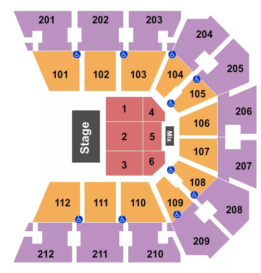 JEFF DUNHAM Seating Map Seating Chart