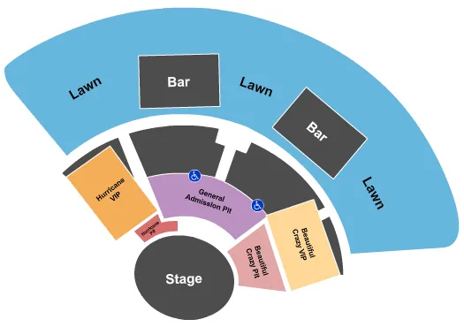 LUKE COMBS Seating Map Seating Chart