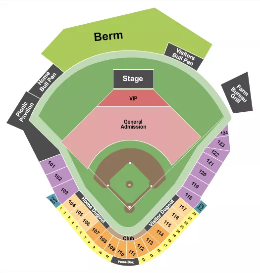 MIRANDA LAMBERT Seating Map Seating Chart