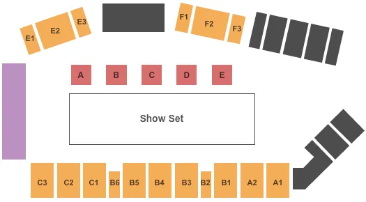 NITRO CIRCUS Seating Map Seating Chart