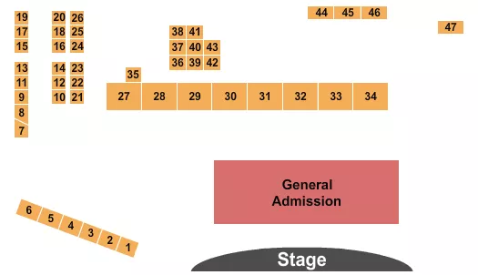 ENDSTAGE 2 Seating Map Seating Chart