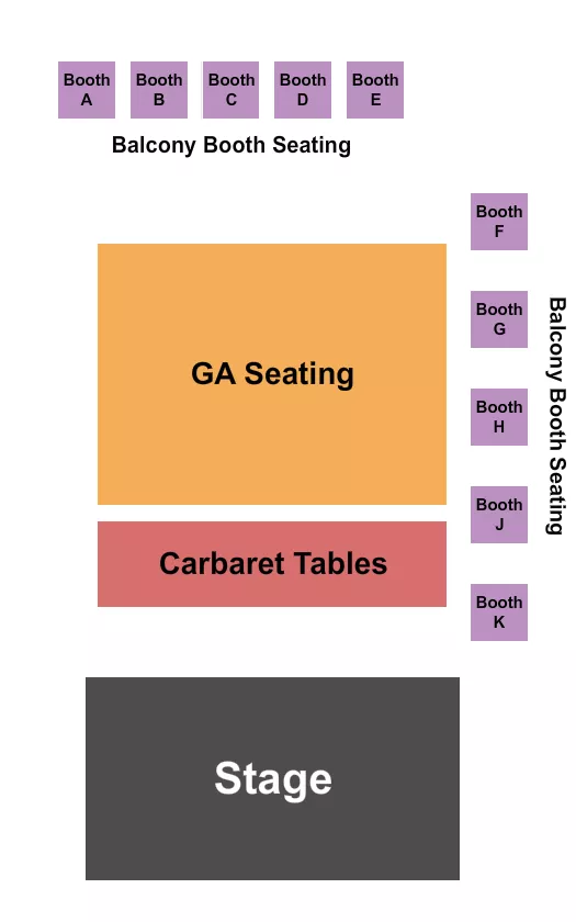 CABARET TABLES 2 Seating Map Seating Chart