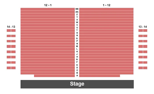 ENDSTAGE Seating Map Seating Chart
