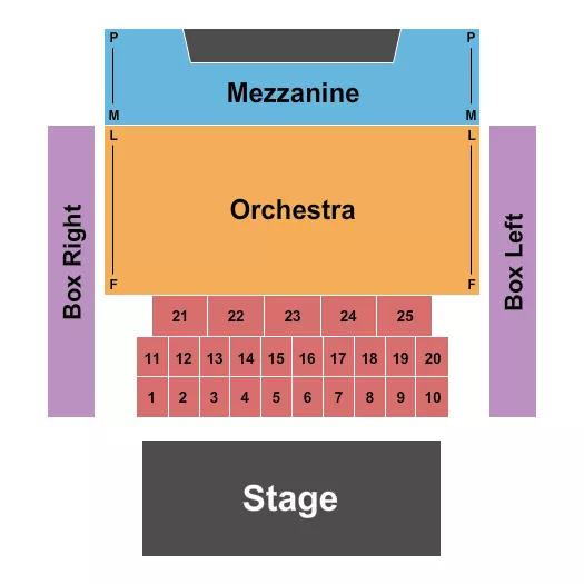 ENDSTAGE TABLES Seating Map Seating Chart