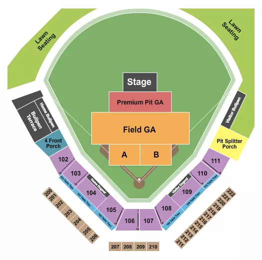 CONCERT 4 Seating Map Seating Chart