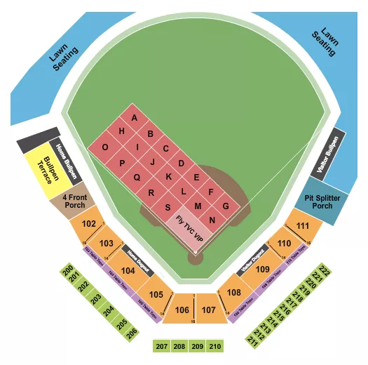 FIREWORKS Seating Map Seating Chart