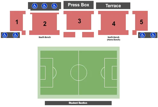 U M SOCCER COMPLEX SOCCER Seating Map Seating Chart