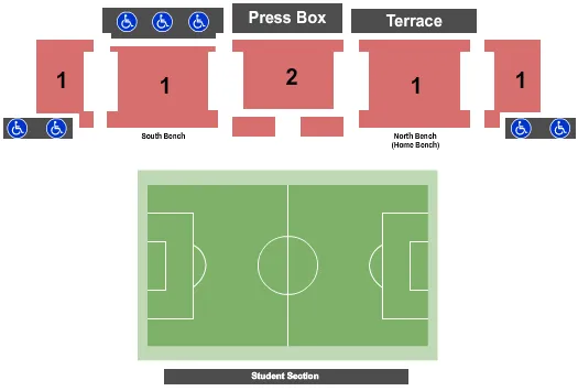 U M SOCCER COMPLEX SOCCER 2021 Seating Map Seating Chart