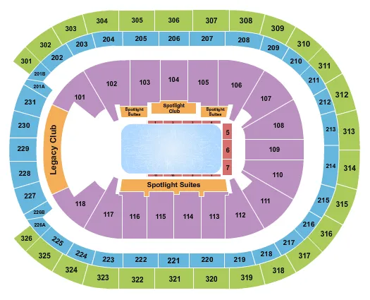 DISNEY ON ICE Seating Map Seating Chart