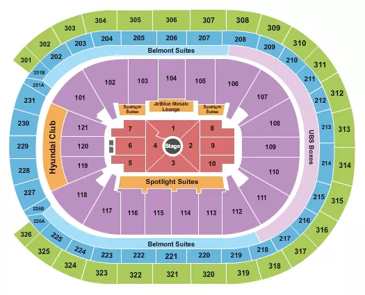 NATE BARGATZE Seating Map Seating Chart