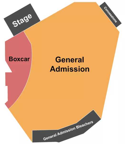 GA BOXCAR Seating Map Seating Chart