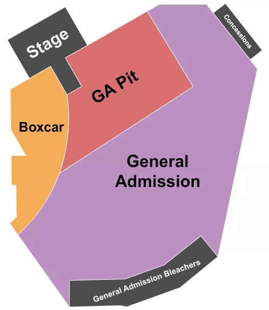 GA PIT BOXCAR Seating Map Seating Chart