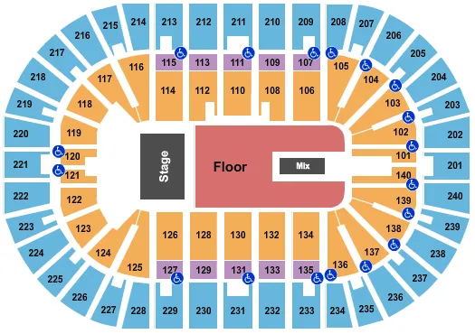 ENDSTAGE GA FLOOR 2 Seating Map Seating Chart