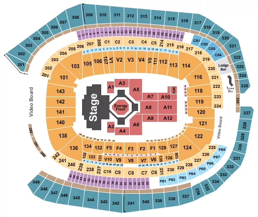 KENDRICK LAMAR Seating Map Seating Chart