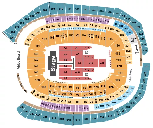 POST MALONE Seating Map Seating Chart