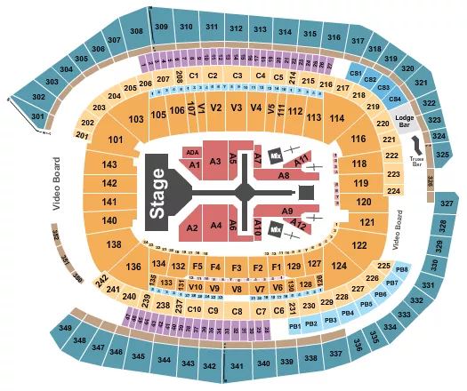 WEEKND Seating Map Seating Chart