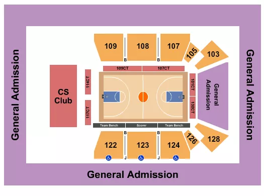 EXPLOREASHEVILLECOM ARENA AT HARRAHS CHEROKEE CENTER BASKETBALL SOCON BASKETBALL Seating Map Seating Chart
