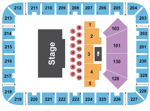EXPLOREASHEVILLECOM ARENA AT HARRAHS CHEROKEE CENTER SYMPHONY Seating Map Seating Chart