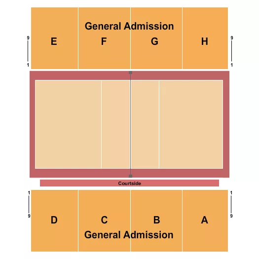 VOLLEYBALL Seating Map Seating Chart