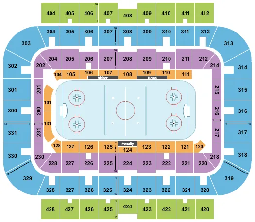 HOCKEY Seating Map Seating Chart