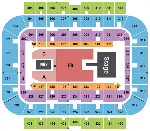 LORDE Seating Map Seating Chart