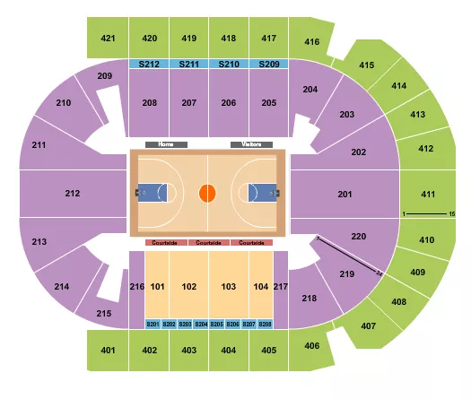 BASKETBALL Seating Map Seating Chart