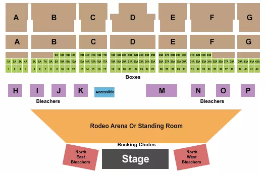 ENDSTAGE Seating Map Seating Chart
