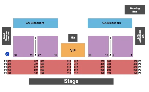 ENDSTAGE 2 Seating Map Seating Chart